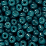Glasperlen rocailles 6/0 (4mm) Dark teal blue